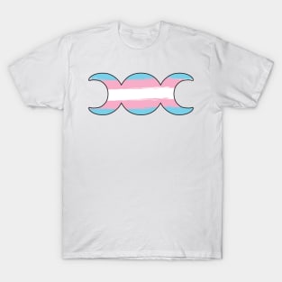 Witchy Triple Moon Goddess Symbol - Trans T-Shirt